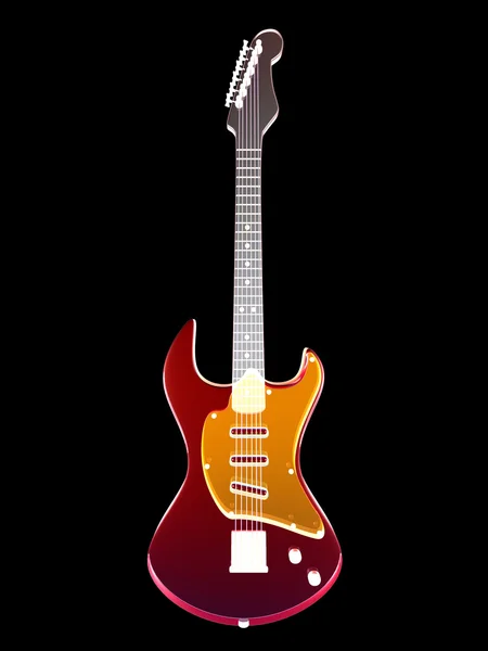 Transparentní kytara — Stock fotografie